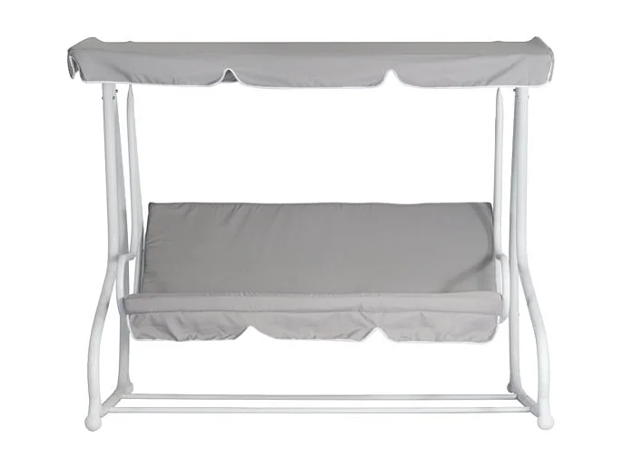 Dondolo MOIA a 3 posti in poliestere grigio chiaro