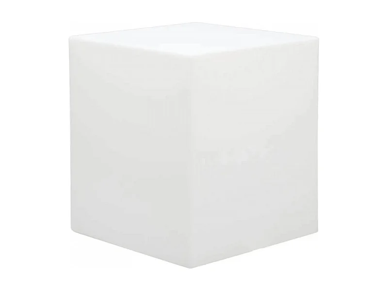 CUBO 40 X 40 X 40 LUMINOSO INDUS CON LED MULTICOLOR E BATTERIA SOLARE