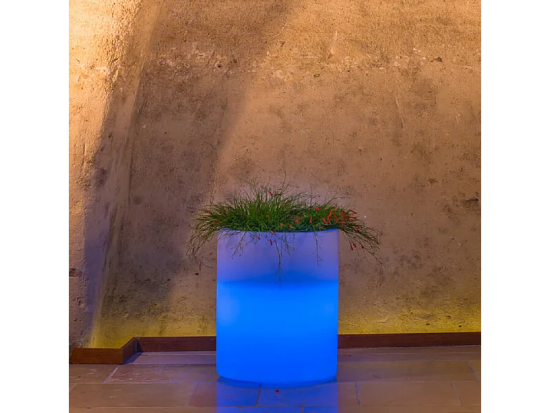 VASO LUMINOSO DELPHINUS 50 h CON LED MULTICOLOR E BATTERIA SOLARE
