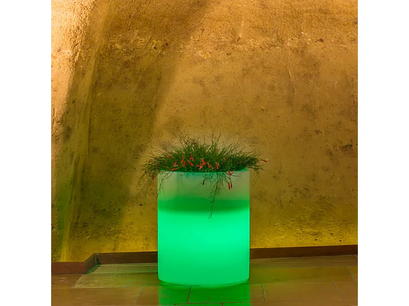 VASO LUMINOSO DELPHINUS 50 h CON LED MULTICOLOR E BATTERIA SOLARE