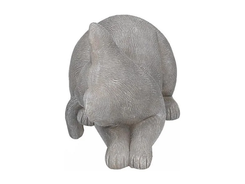 Gatto resina grigio cm 19x11,5h14,5