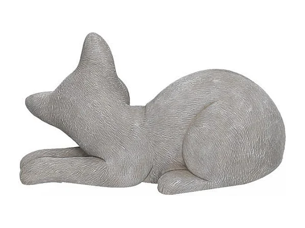 Gatto resina grigio cm 19x11,5h14,5