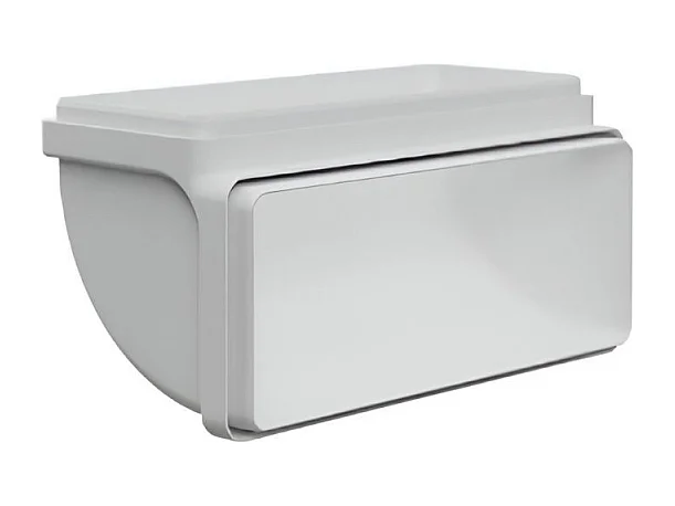 Curva verticale rettangolare 90 gradi per cappe BVCV229