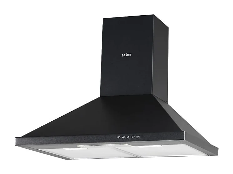 Cappa a piramide 60 cm Eolo 60 nera Samet