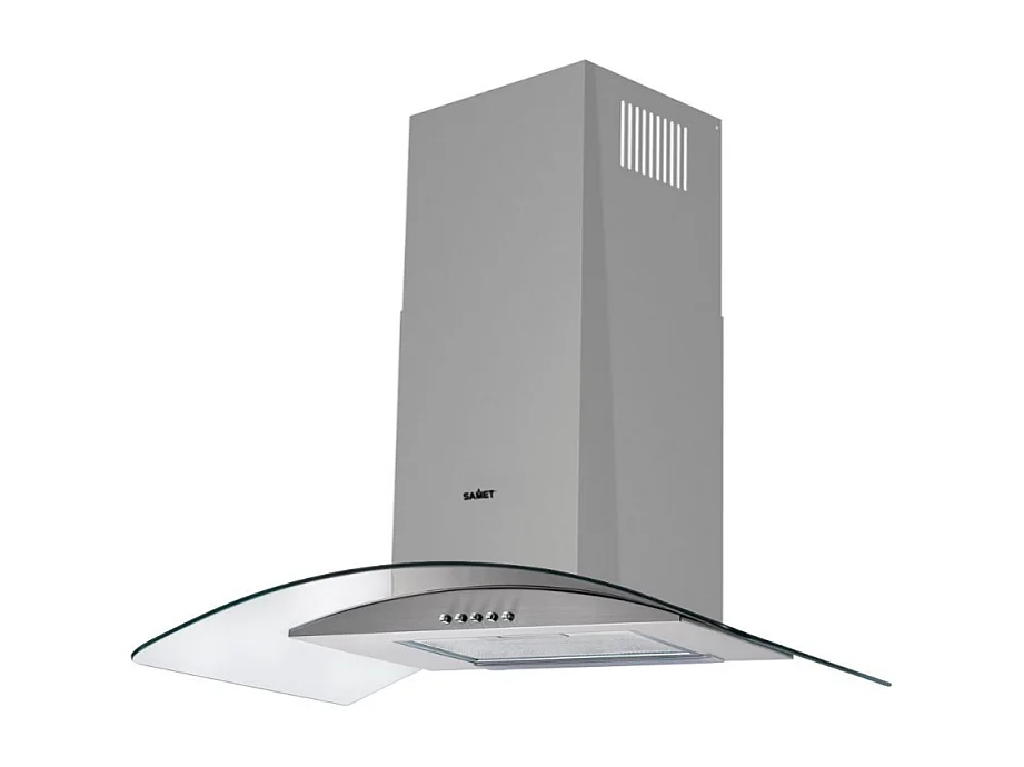 Samet Cappa WETH 90 inox da parete 90 cm cupolino in vetro