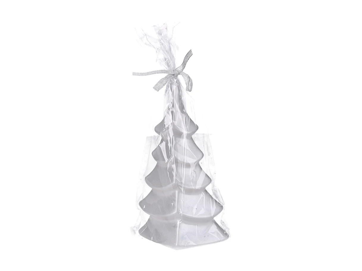 Candela paraffina albero argento cm 8h22,5