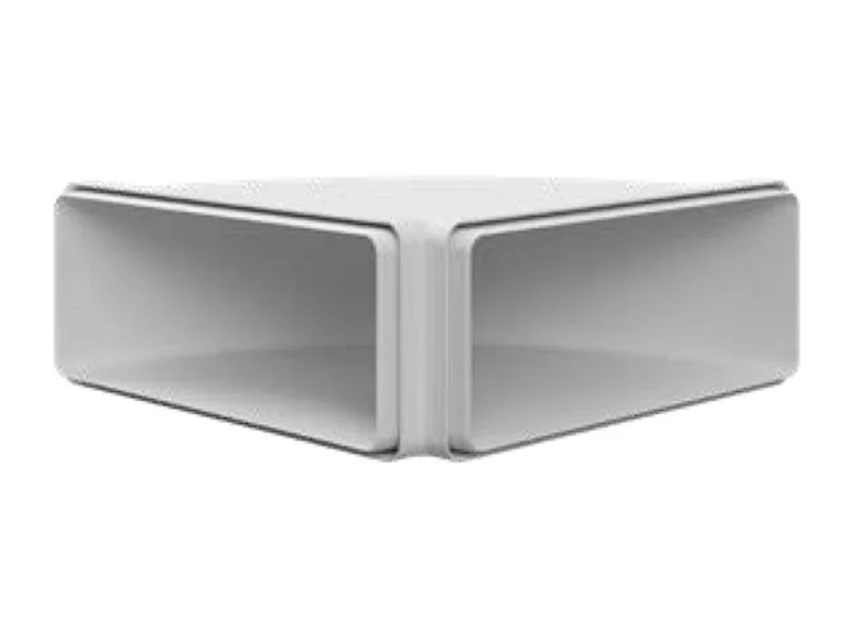 Curva orizzontale rettangolare 90 gradi per cappe BVCO229