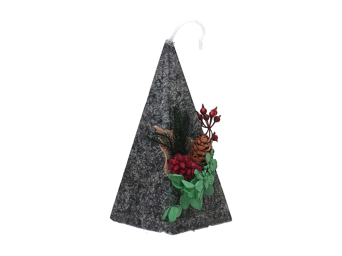 Candela cera profumata albero aroma di legno Agar confezione 2 pz cm 22,5x12x10
