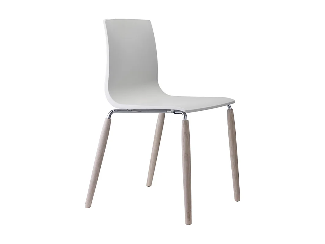 SET DUE SEDIE NATURAL ALICE TECNOPOLIMERO MADE IN ITALY SCAB DESIGN - Lino 11