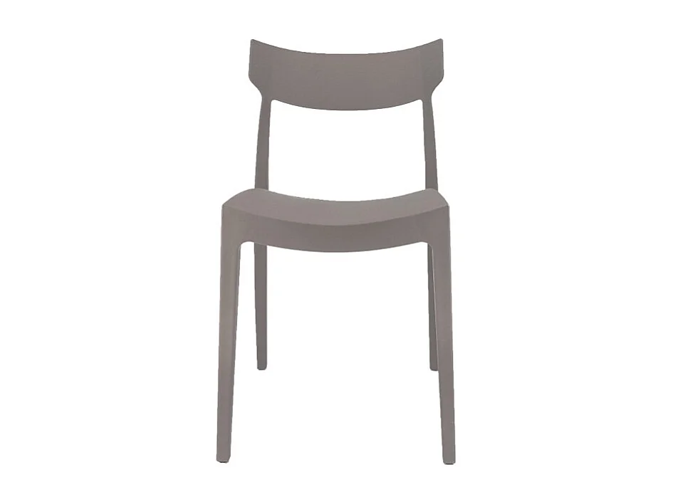 Set Da 4 sedie Cordoba In Polipropilene Tortora Per Soggiorno, Cucina E Arredo Bar