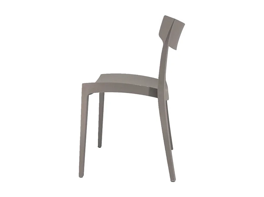 Set Da 4 sedie Cordoba In Polipropilene Tortora Per Soggiorno, Cucina E Arredo Bar