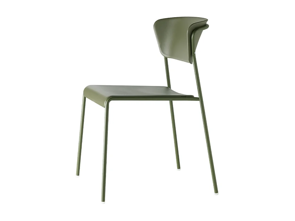SET 4 SEDIE LISA TECNOPOLIMERO GO GREEN SCABDESIGN MADE IN ITALY - Verde oliva 56