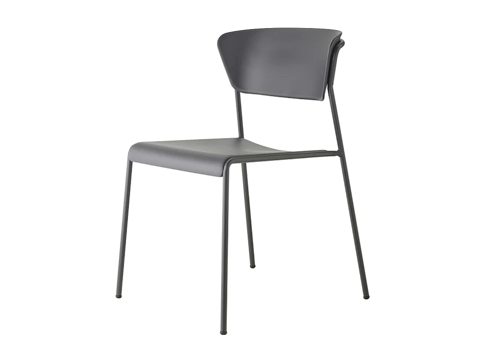 SET 4 SEDIE LISA TECNOPOLIMERO GO GREEN SCABDESIGN MADE IN ITALY - Antracite 81