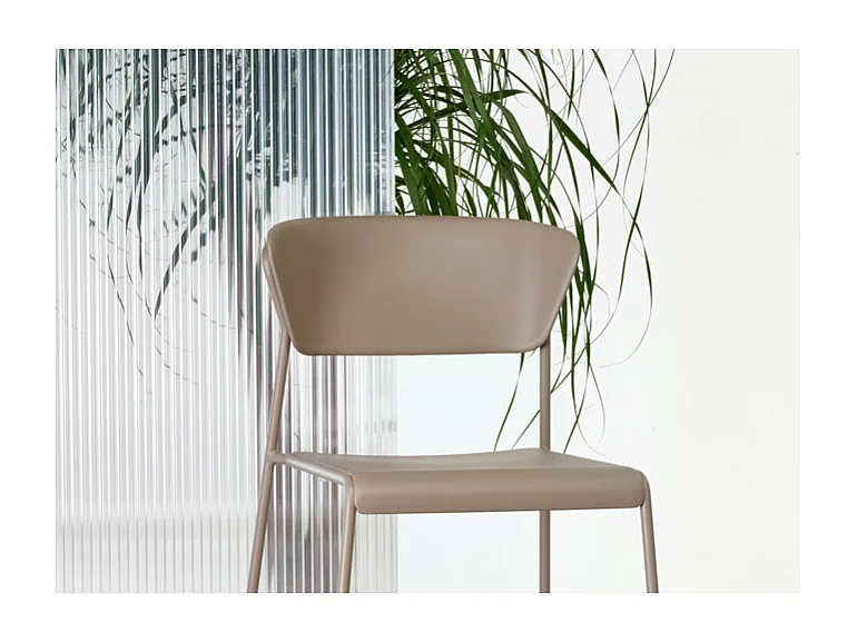 SET 4 SEDIE LISA TECNOPOLIMERO GO GREEN SCABDESIGN MADE IN ITALY - Antracite 81