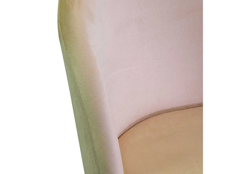 Sedia velluto Sammi crema struttura oro cm 50x57h47/77,5