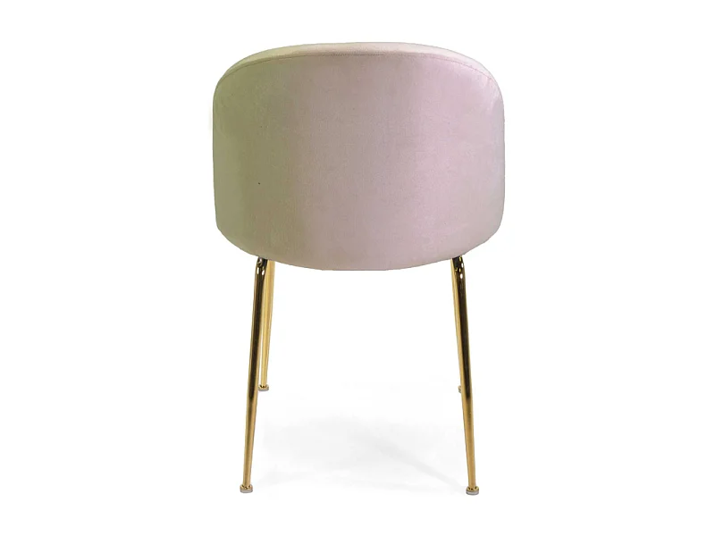 Sedia velluto Sammi crema struttura oro cm 50x57h47/77,5