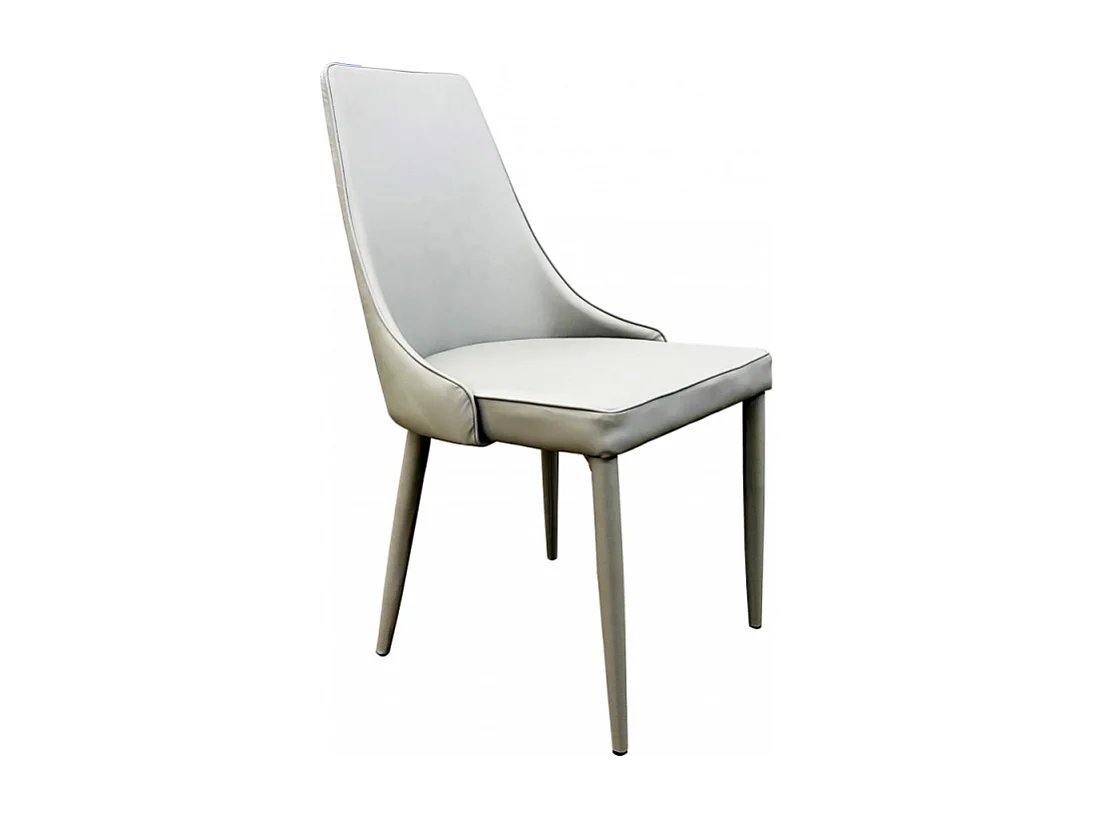 Stuhl CAMILLE Kunstleder Hellgrau | Cosma | Farbe: Gris