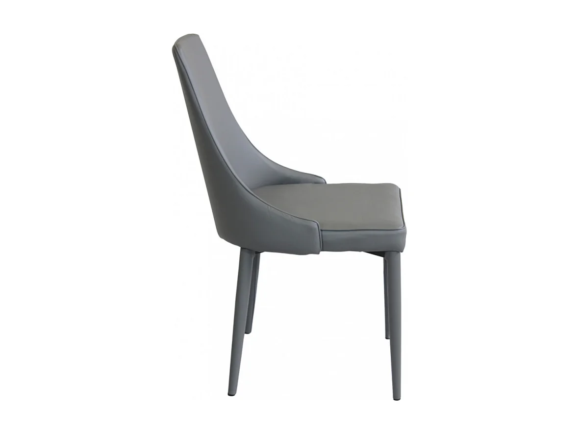 Stuhl CAMILLE Kunstleder Hellgrau | Cosma | Farbe: Gris