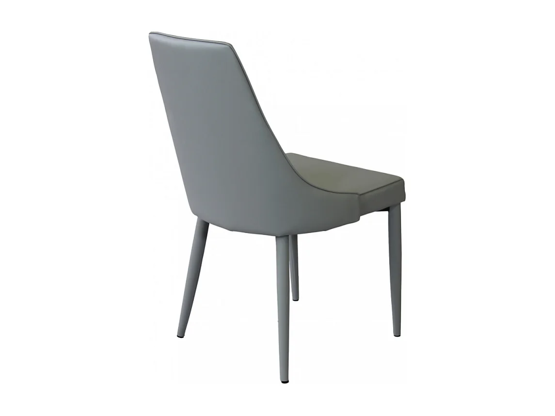Stuhl CAMILLE Kunstleder Hellgrau | Cosma | Farbe: Gris
