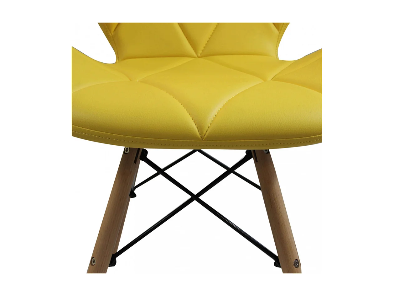Set di 4 SEDIE ANNAPOLIS GIALLA