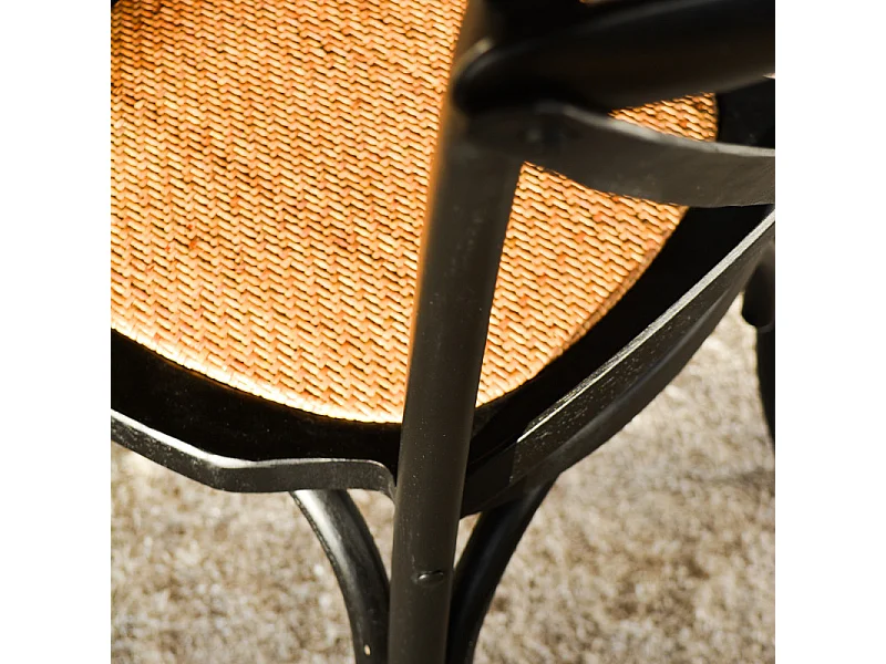 Set Da 4 Sedie Pepita Nera