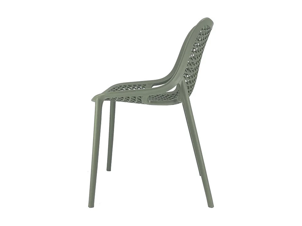 Set Da 4 sedie Braga 2 In Polipropilene Verde Oliva Per Soggiorno, Cucina E Arredo Bar