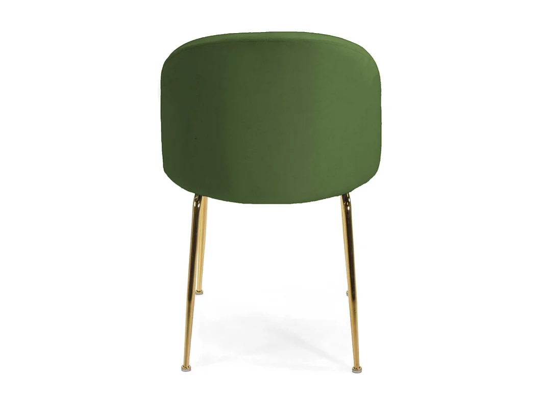 Sedia velluto Sammi verde struttura oro cm 50x57h47/77,5