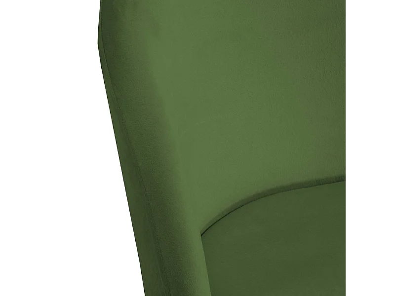 Sedia velluto Sammi verde struttura oro cm 50x57h47/77,5