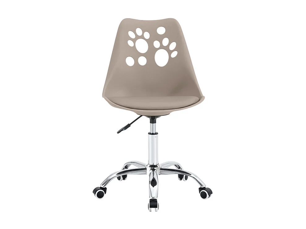 Set Da 4 sedie Samira In Polipropile Tortora Con Cuscino Per Soggiorno, Cucina E Arredo Bar