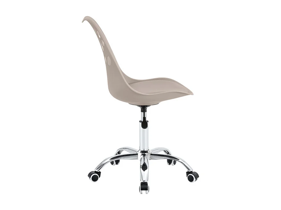 Set Da 4 sedie Samira In Polipropile Tortora Con Cuscino Per Soggiorno, Cucina E Arredo Bar