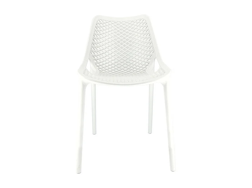 Set Da 4 sedie Braga 2 In Polipropilene Bianco Per Soggiorno, Cucina E Arredo Bar