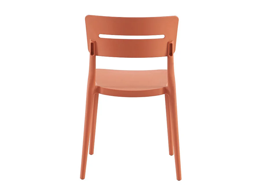 Set Da 4 sedie Bella Rosso Acero In Polipropilene Per Soggiorno, Cucina E Arredo Bar