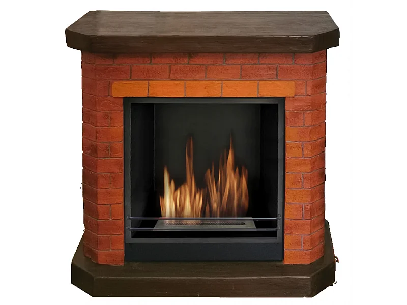Camino Bricchetto a bioetanolo 1,5lt effetto mattone potenza 2,5Kw/h