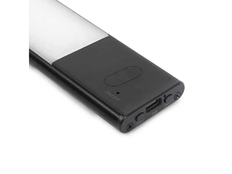 Applique LED Kaus Black ricaricabile via USB con sensore tattile di prossimità, 400mm, Verniciato nero