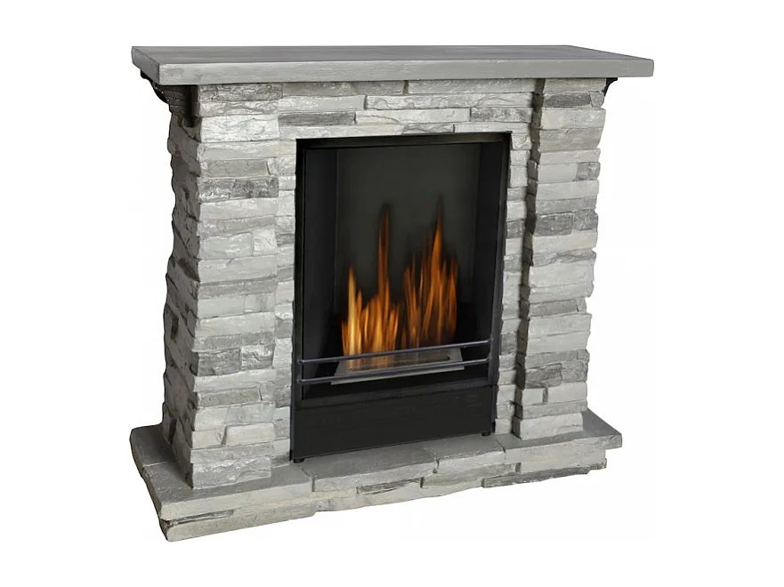 Tigullio – Camino a Bioetanolo Effetto Pietra – Biocamino da terra