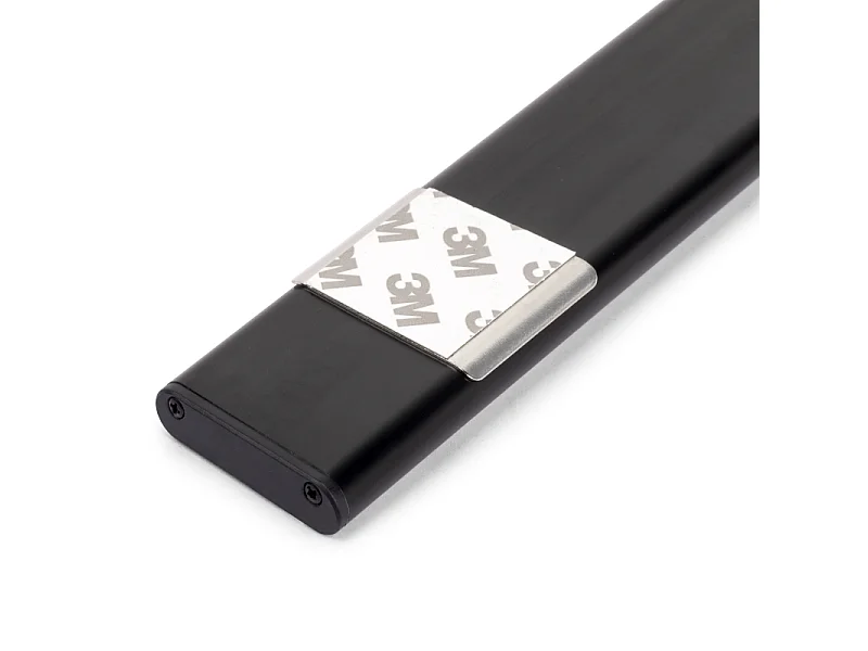 Applique LED Kaus Black ricaricabile via USB con sensore tattile di prossimità, 240mm, Verniciato nero