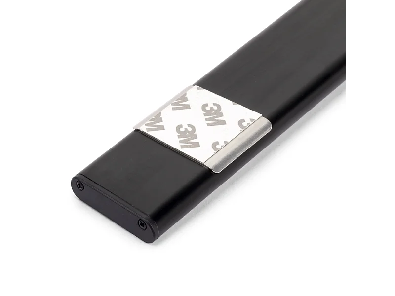 Applique LED Kaus Black ricaricabile via USB con sensore tattile di prossimità, 240mm, Verniciato nero