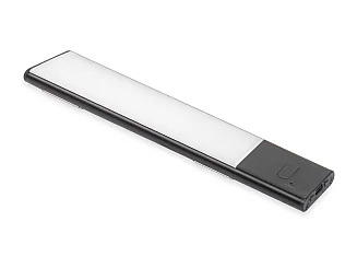 Applique LED Kaus Black ricaricabile via USB con sensore tattile di prossimità, 240mm, Verniciato nero