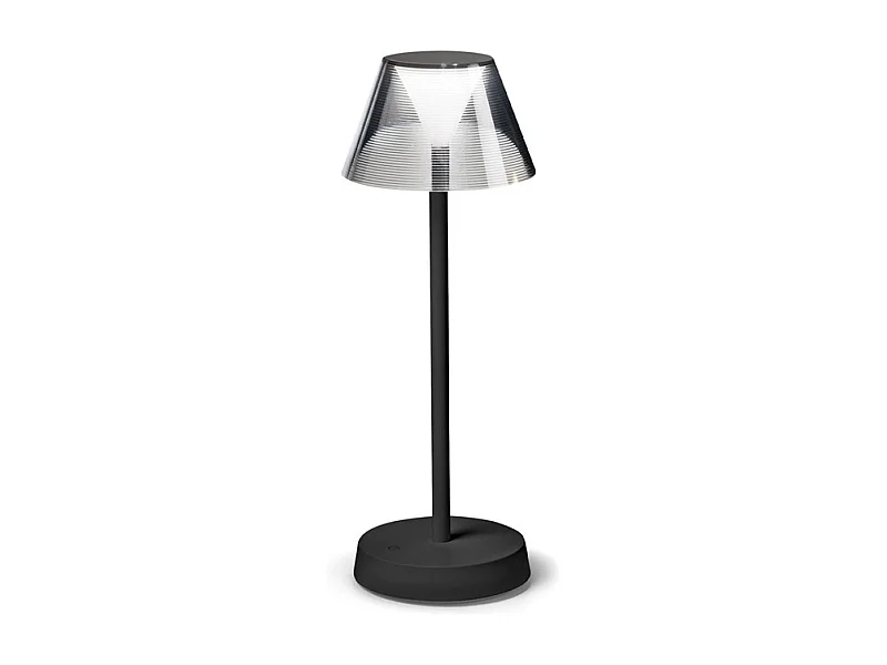 Lampada Da Scrivania-Ufficio Moderna Lolita Metallo Nero Led 7W 3000K