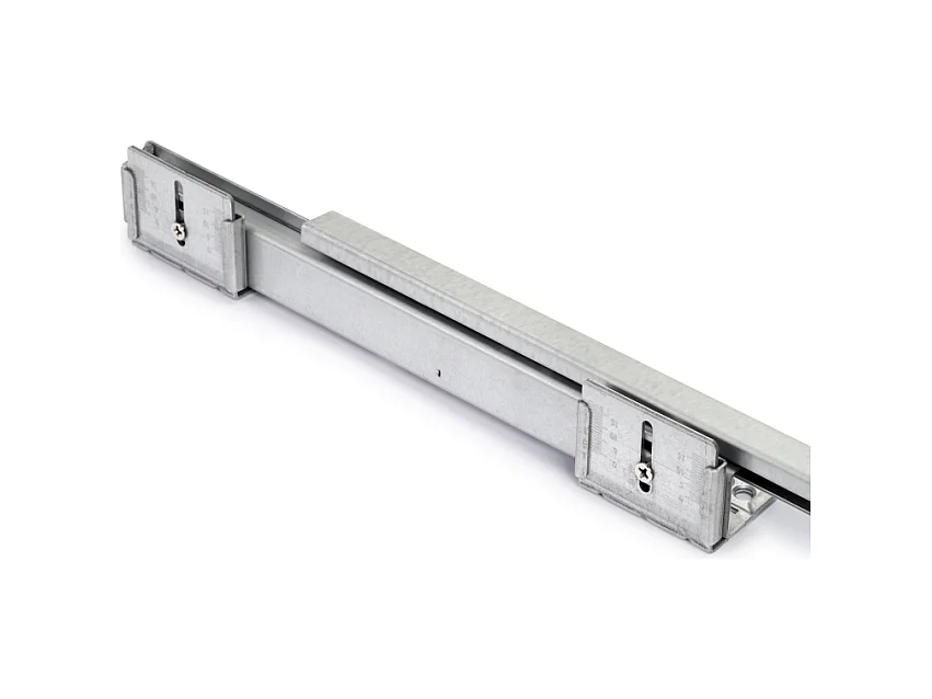 Kit cestello in filo metallico e telaio con guide a chiusura morbida per armadi, regolabile, modulo 600mm, Grigio pietra