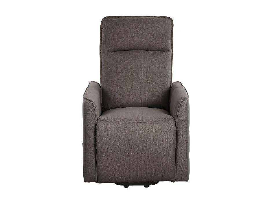 Poltrona Relax Carlotta D con Usb Tessuto Tortora