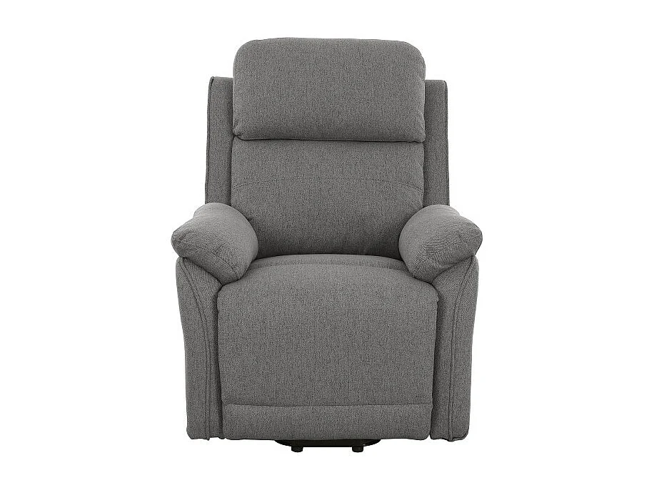 Poltrona Relax Eugenia 2 Motori con Usb Tessuto Cenere