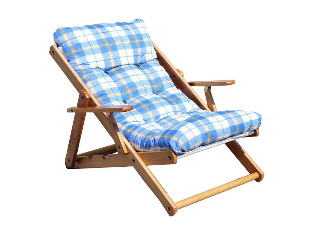 POLTRONA 3 POSIZIONI RELAX MIELE con CUSCINO