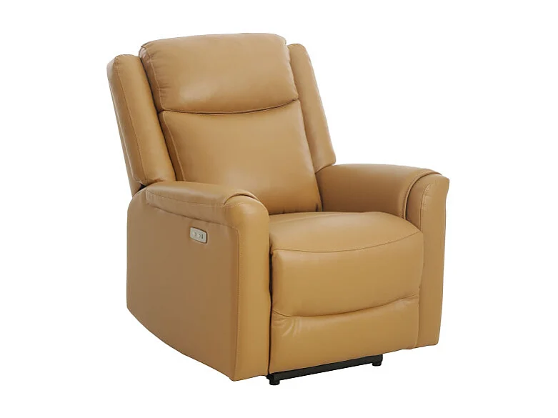 Poltrona Relax Isabel Recliner Elet Pelle Camel