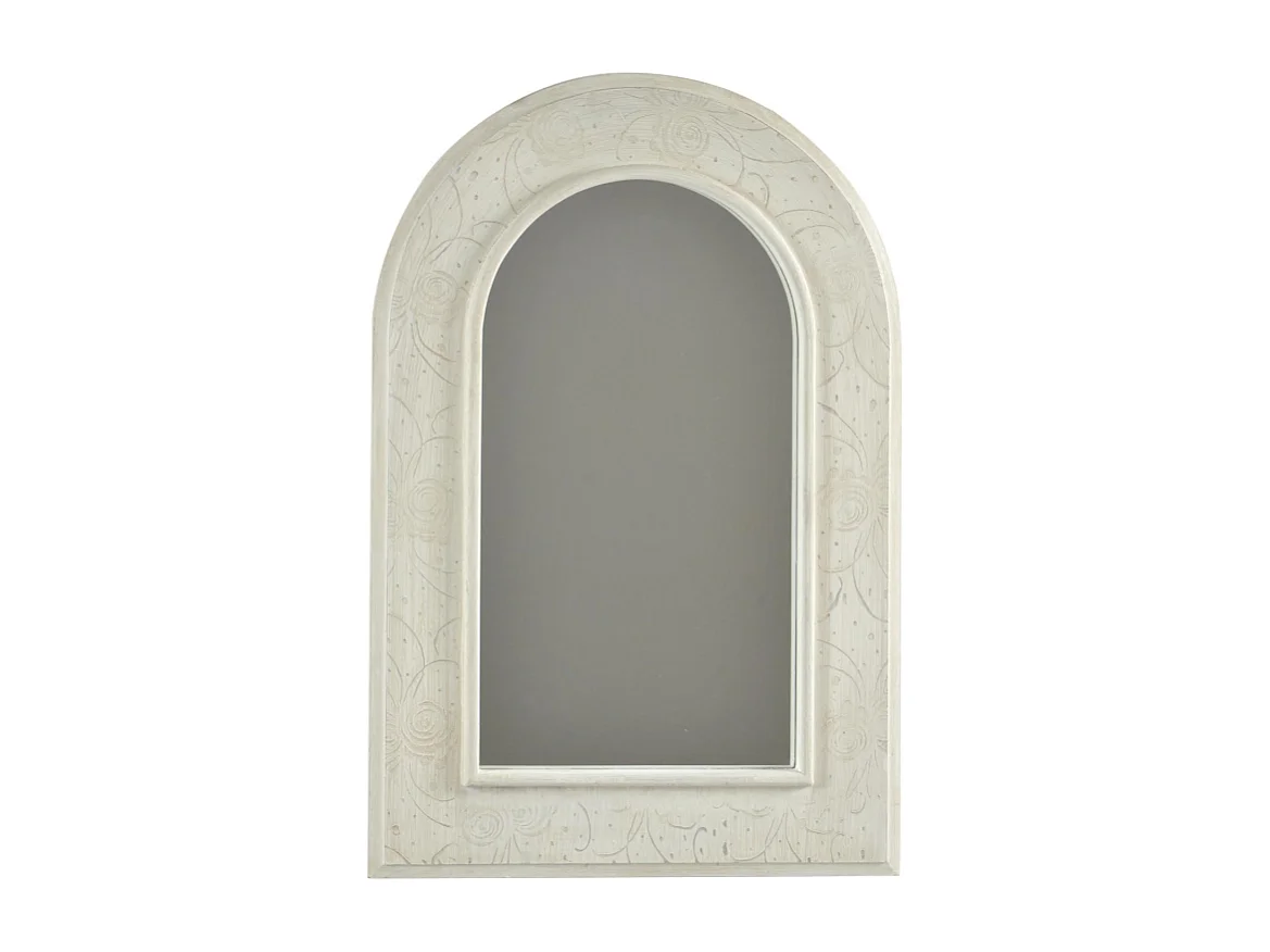 Specchio legno norimberga crema cm 40x2h60