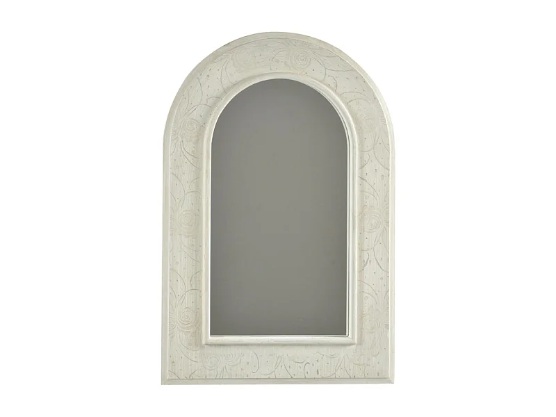 Specchio legno norimberga crema cm 40x2h60