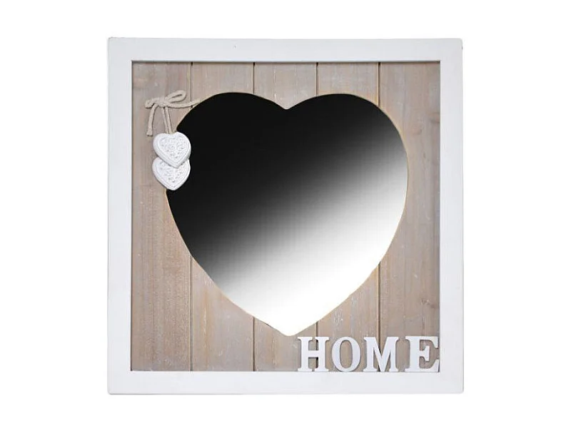 Specchio con cuori quadrato cm 30x30x1,5