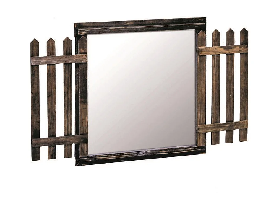 Specchio varsavia legno 2 ante cm63x71x4