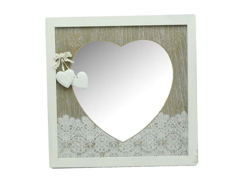 Specchio elegancia cuore cm 30x1,5h30