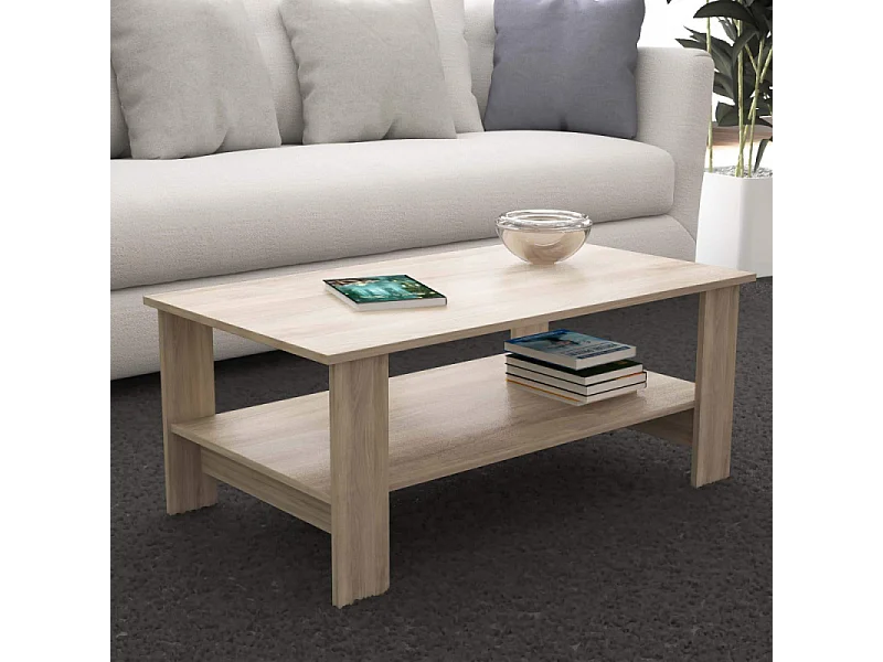 TAVOLINO SALOTTO MATCH ROVERE CHIARO